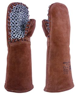 [1 par] Guantes de malla metálica altas temperaturas