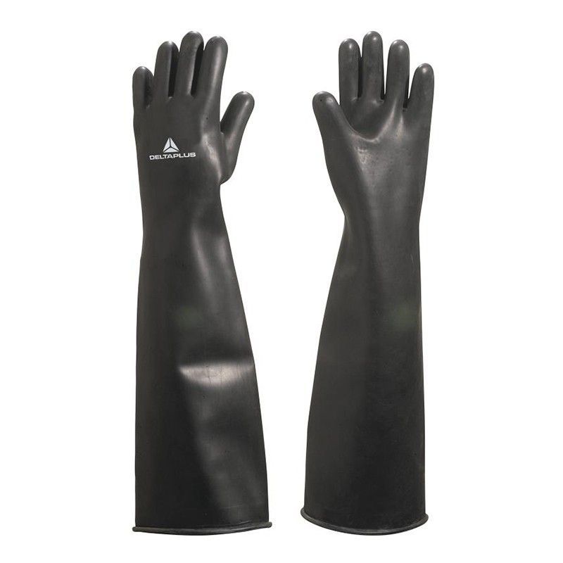 [1 par] Guantes para arenadora de látex negro
