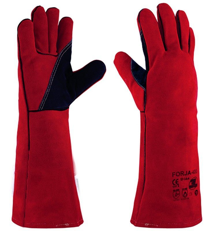 [1 par] Guantes serraje soldador con refuerzo