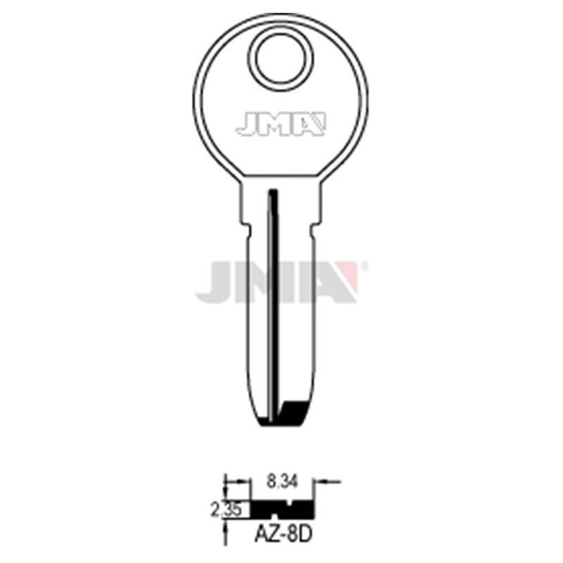 10 Llaves Jma Alpaca Seguridad Az8D