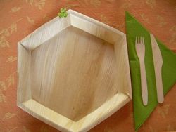 10 platos hexagonales