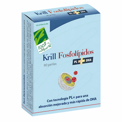 100% Natural Krill Fosfolípidos PL+DHA 90 perlas