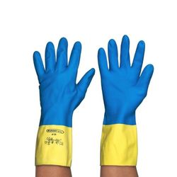 [100 pares] Guantes de neopreno y látex bicolor flocados