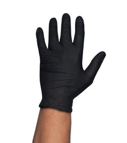 [100u] Guantes de nitrilo negros 5.0g desechables