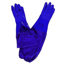 [12 pares] Guante largo sin costuras para aceites y grasas