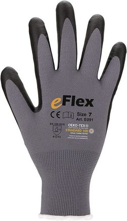 [12 pares] Guante nitrilo eFlex microespuma elastano