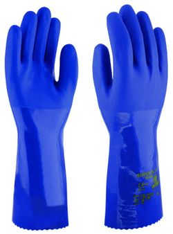 [12 pares] Guantes 3L de PVC azul Super Oil 35