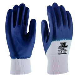 [12 pares] Guantes 3L ligeros de nitrilo azul Syrite