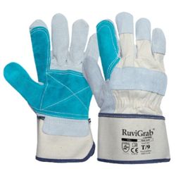 [12 pares] Guantes americanos de serraje con refuerzo PS011