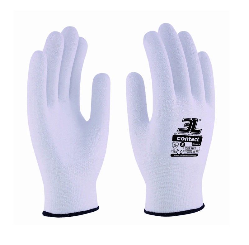 [12 pares] Guantes Contact S-2001N de 3L