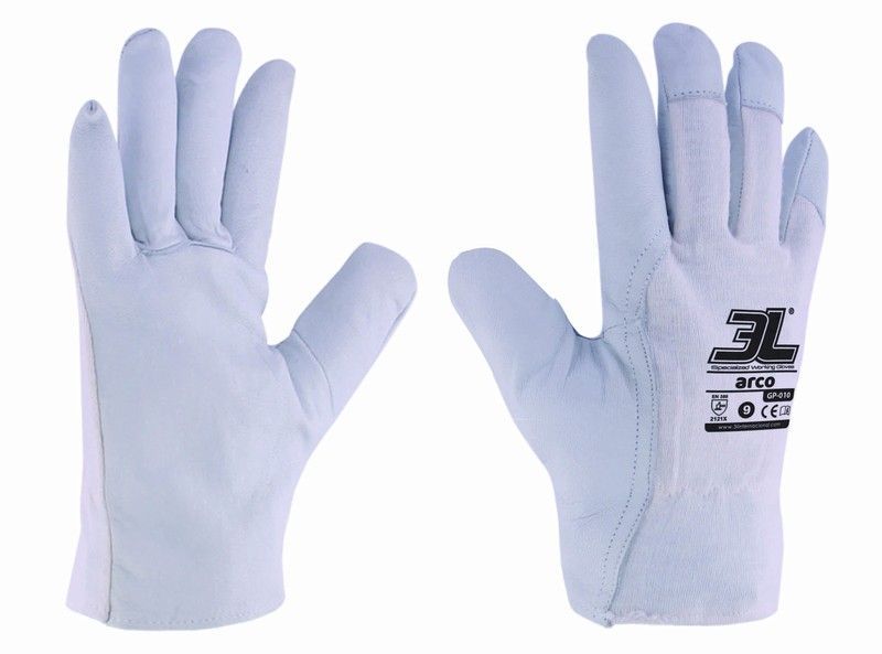 [12 pares] Guantes de cabritilla transpirables interlock