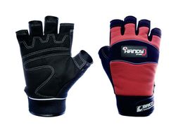 [12 pares] Guantes de cuero sin puntas de los dedos