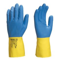 [12 pares] Guantes de limpieza bicolor látex Venitex