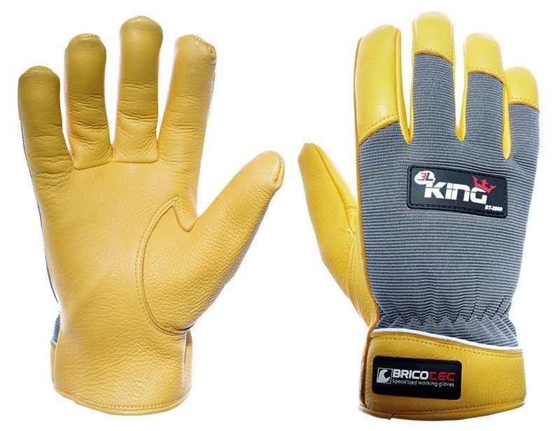 [12 pares] Guantes de piel para bricolaje 3L King