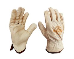 [12 pares] Guantes de protección piel flor beige