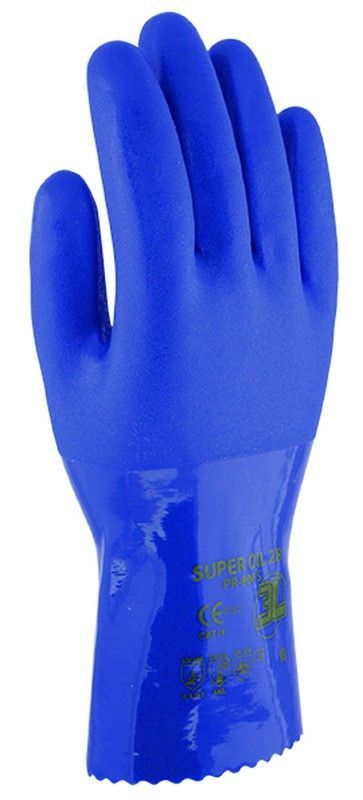 [12 pares] Guantes de PVC 28 cm Super Oil
