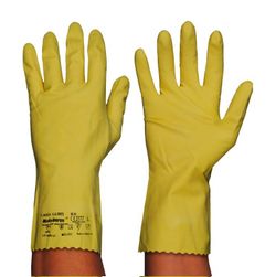[12 pares] Guantes menaje limpieza y desinfección flocados