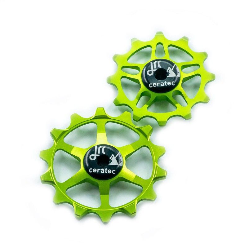 14/12T Ceramic Jockey Wheels for SRAM Eagle Acid/Green