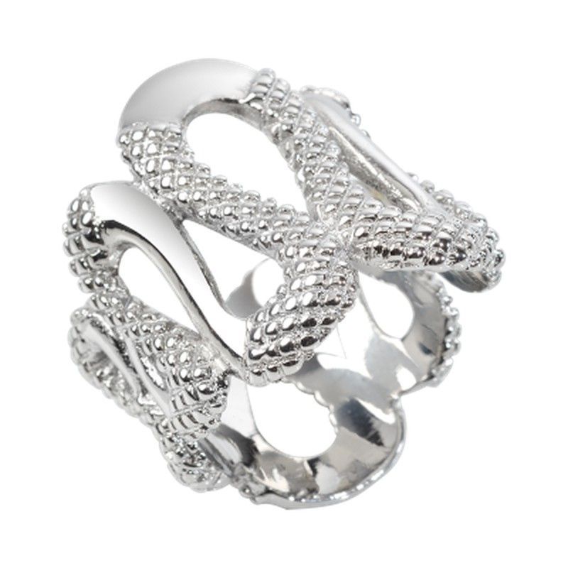 1616 Anillo acero Just Cavalli señora con forma