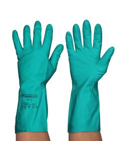 [1pr] Guantes de nitrilo flocado resistentes