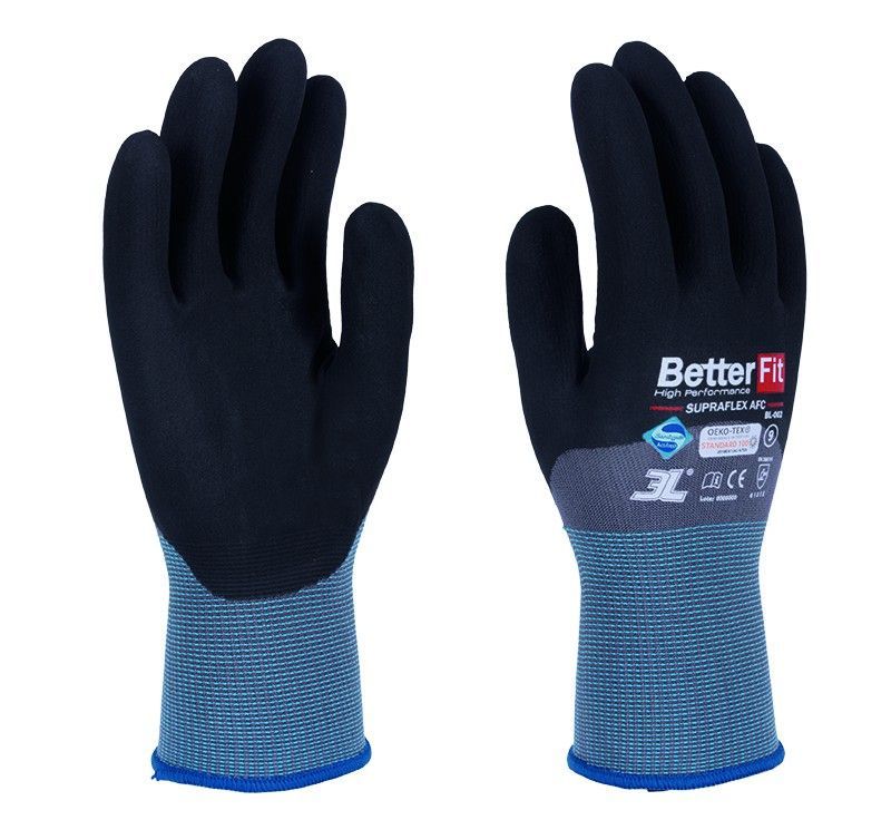[1pr] Guantes de nitrilo foam Betterfit Supraflex AFC