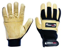2 pares - Guantes de cuero anti-vibraciones Vibratool