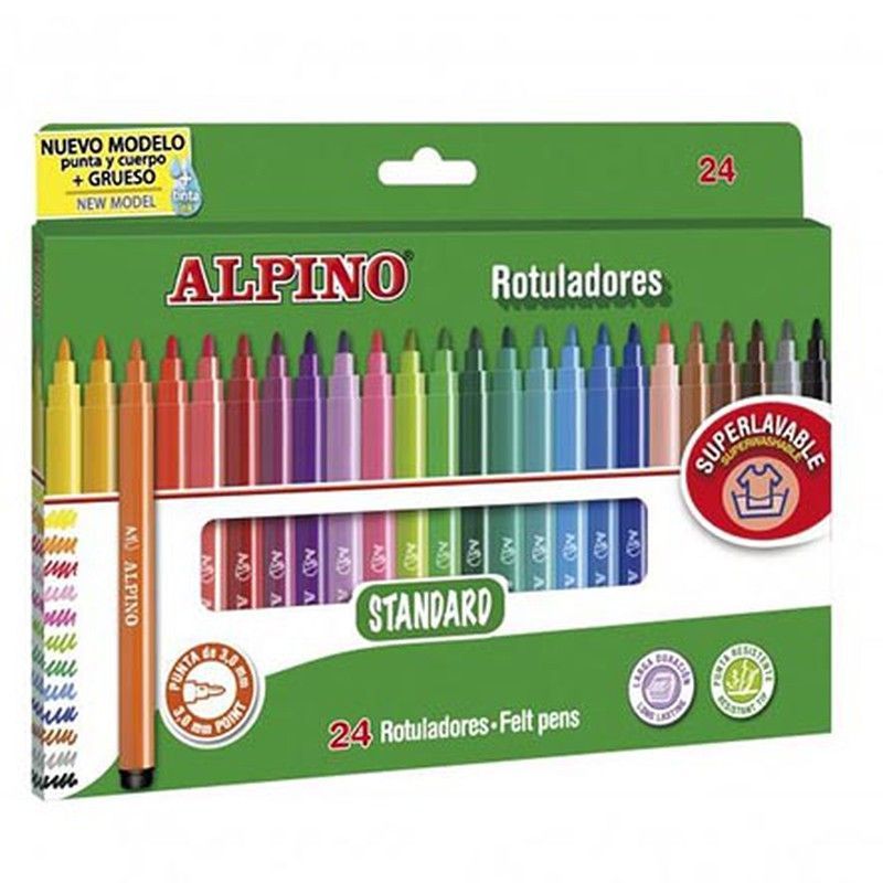 24 rotuladores alpino Standard