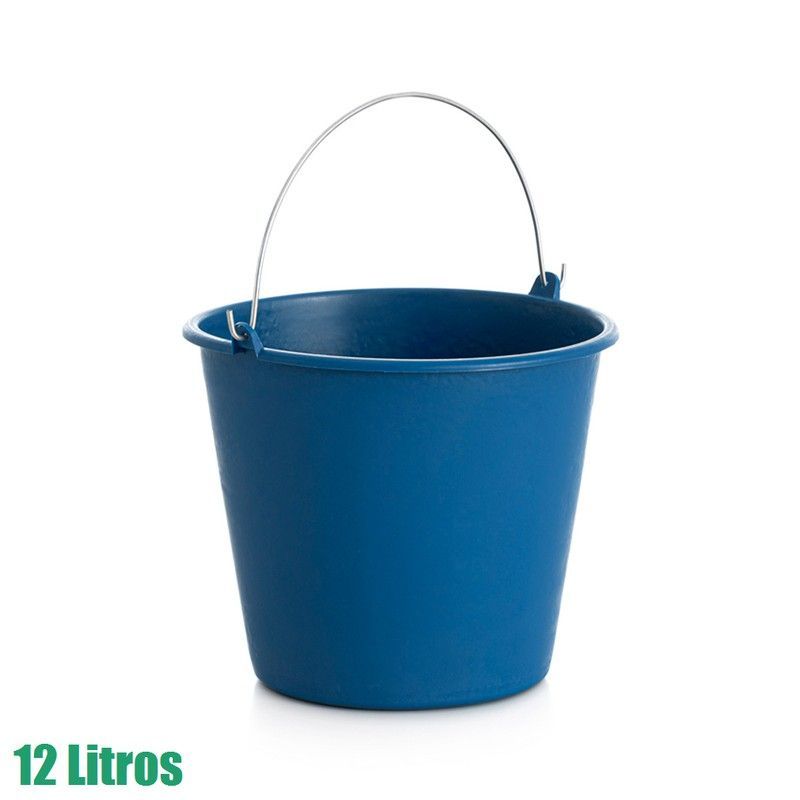[24 uds] Cubos de plástico reciclado de 12 litros