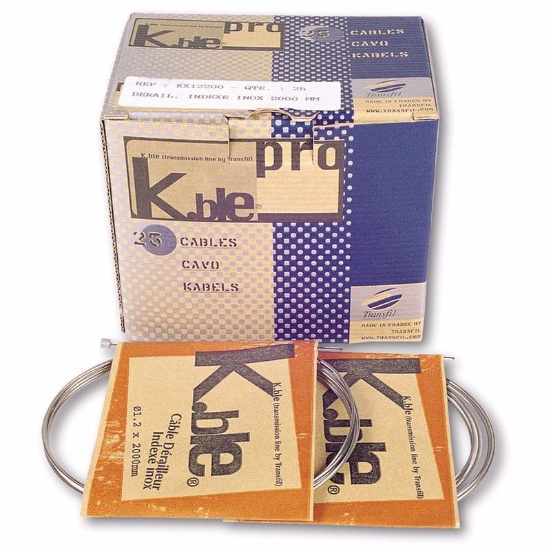 25 cables cambio galva shimano 1.2 x 2000