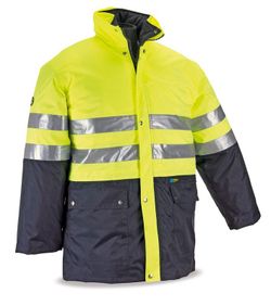 288-PKFA Mix PARKA FLUO TRIPLE USO AZUL/AMARILLO
