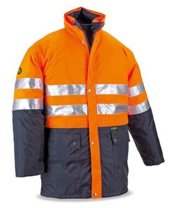 288-PKFN Mix PARKA FLUO TRIPLE USO NARANJA/AZUL