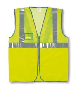 288-VFCMY CHALECO MALLA CREMALLERA AMARILLO FLUO TALLA
