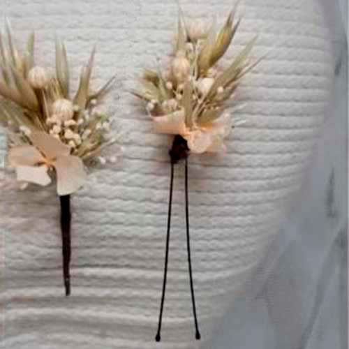 3 Horquillas de Flor Rosalia