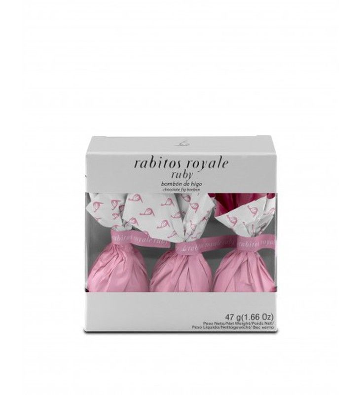 3 rabitos royale ruby - chocolate blanco y marc de cava rabitos royale