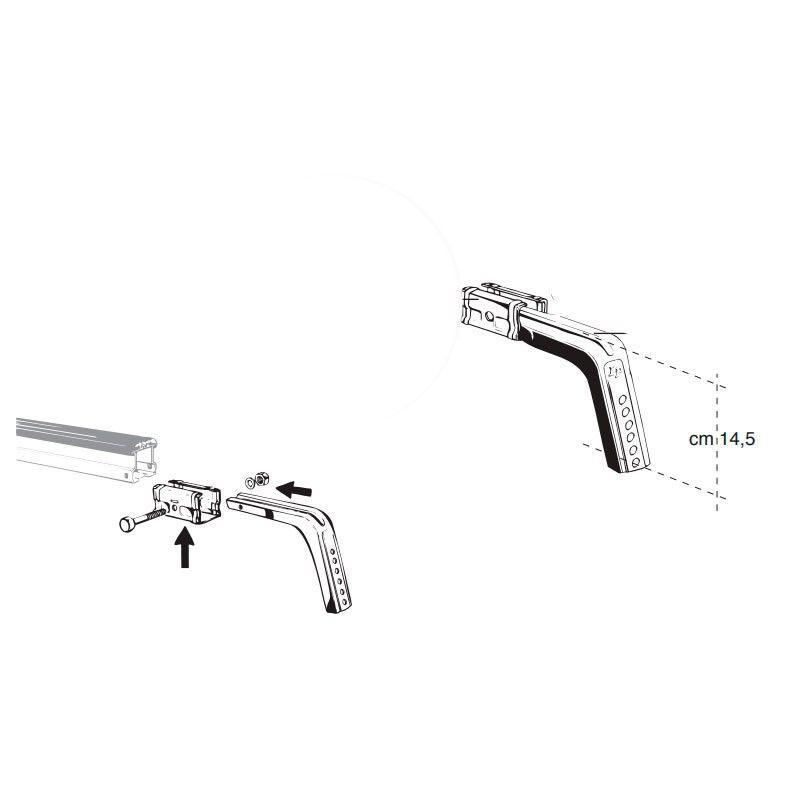 4 Soportes profesional 14 cm