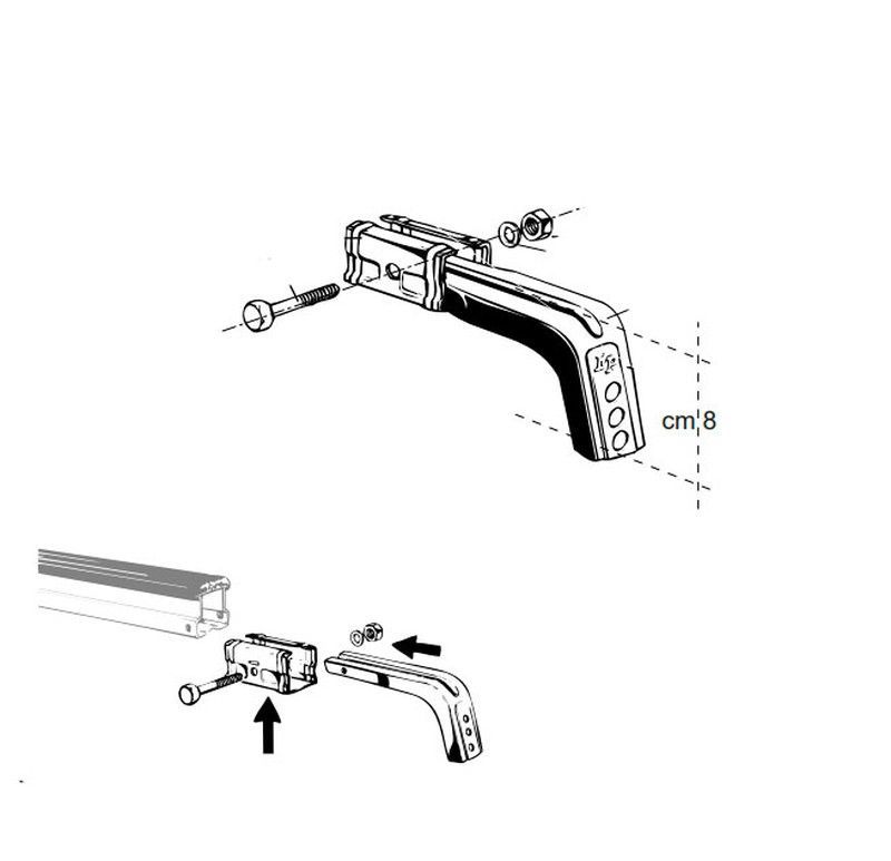 4 Soportes profesional 8cm