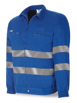 488-CCR Top CAZADORA DOS BANDAS REFLEX ALGODON 1ª AZULINA