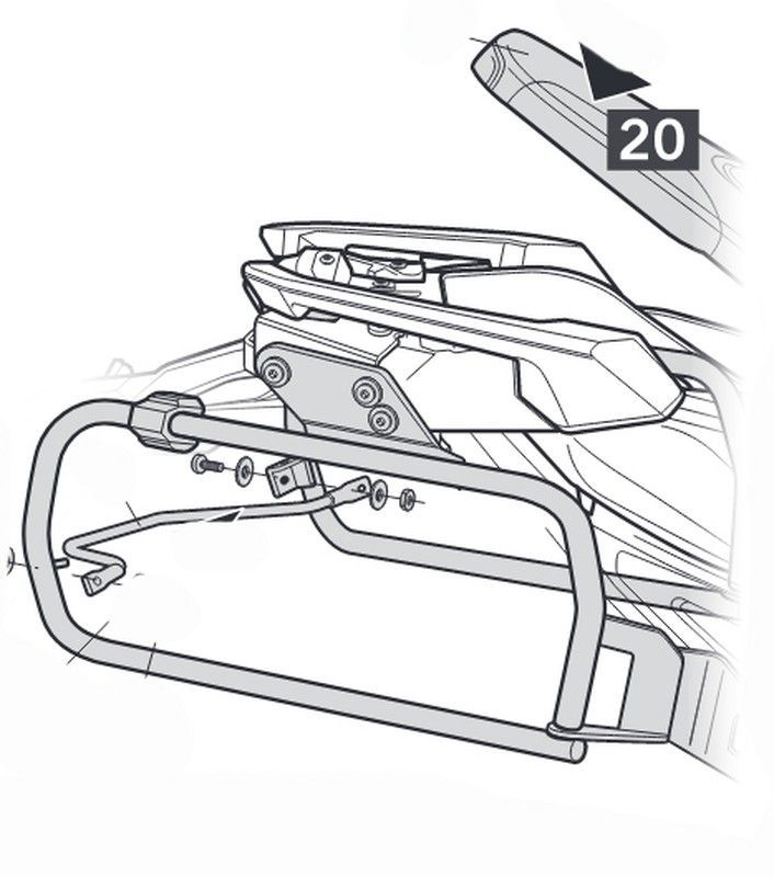 4P SYSTEM HONDA X-ADV 750 '17-'20