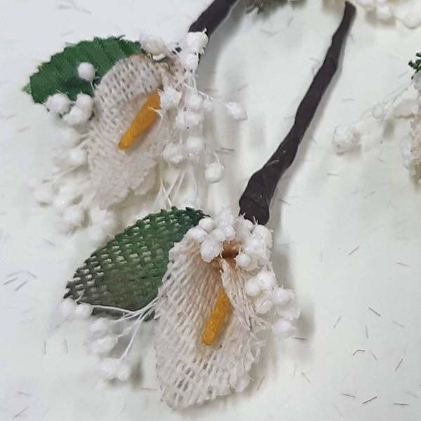 5 Pin Pelo Flor Cala de Yute