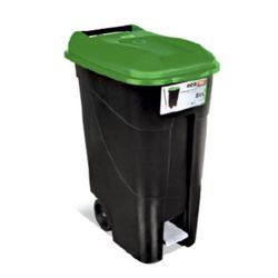 50 litros. Contenedor C/Pedal 50Lts.Tapa Verde Tayg