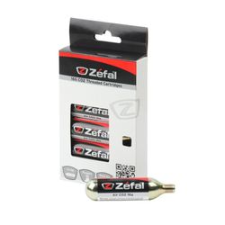 6 cartuchos de aire co2 zefal con rosca 16 g