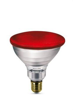 60052315 philips lámpara ir 100w e27 230v par38 rojo
