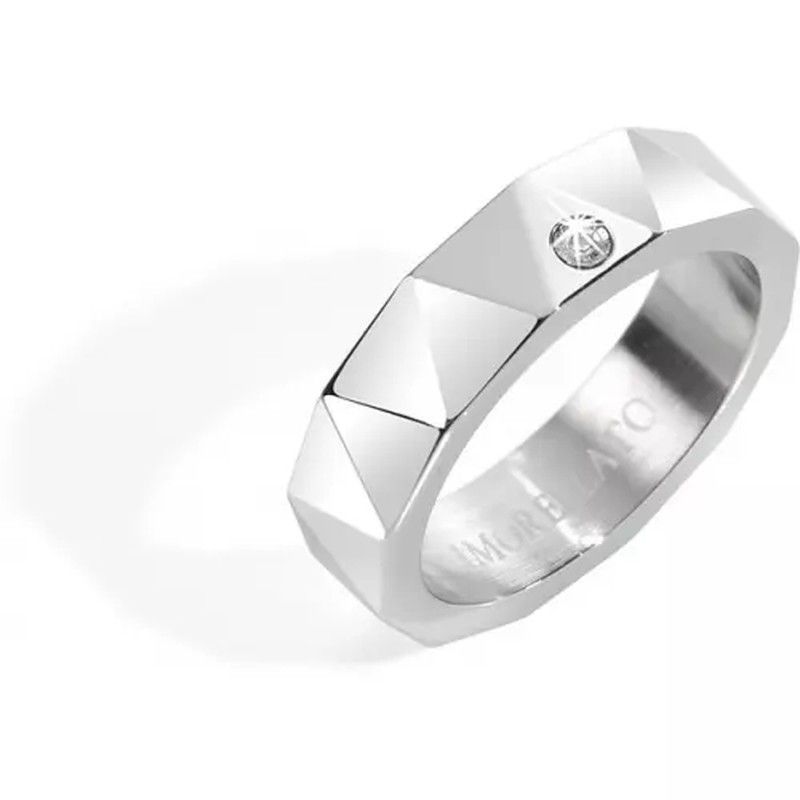 6579 Anillo Morellato unisex acero con facetas y circonita central