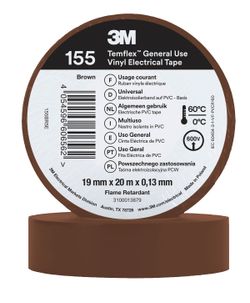 7100184746 3M CINTA TEMFLEX 155 19mm X 20m MARRÓN