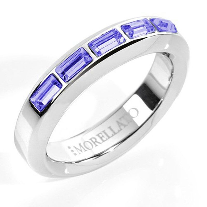 9034 Anillo MORELLATO de mujer piedra natural agua marina y amatista colección inlove