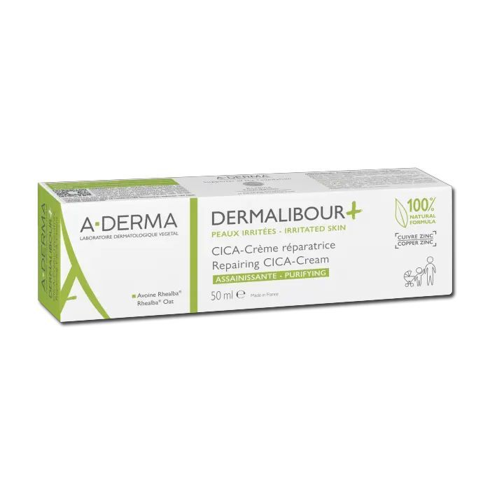 A-Derma DERMALIBOUR+ CICA-Crema Reparadora Purificante 50 ml