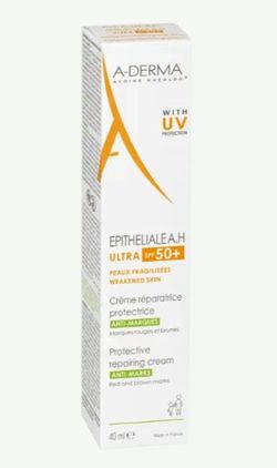 A-Derma EPITHELIALE A.H Ultra SPF50+ Crema Reparadora y Protectora Anti-Marcas 40 ml