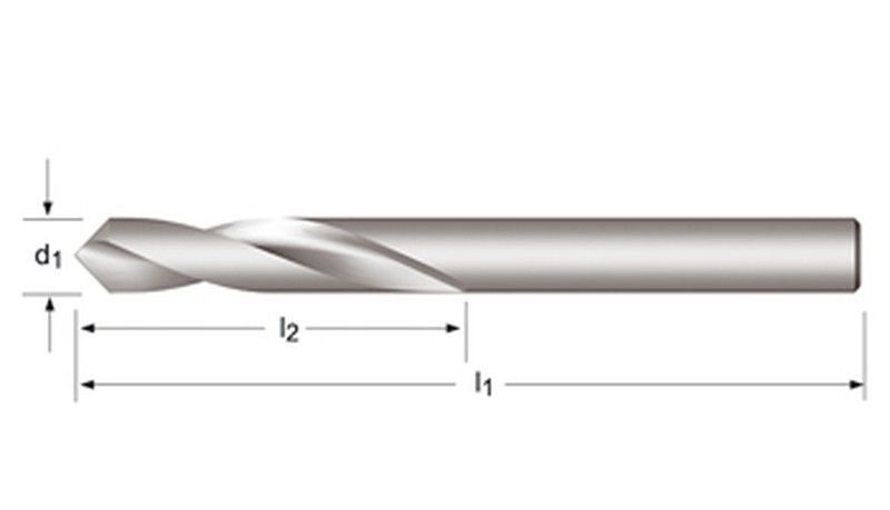 A122 - dormer hss brillante 90° - 120°  broca para centrados corta din 1897