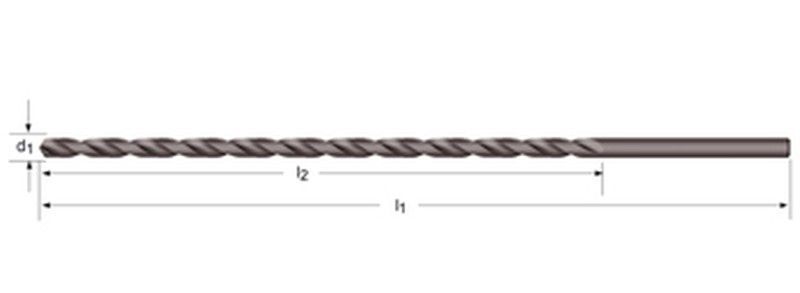 A125 - dormer hss templado al vapor 118°  broca serie extra larga xl bs 328
