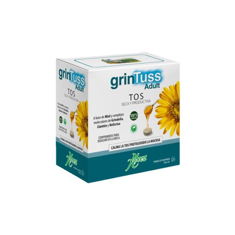 Aboca Grintuss Adult tos seca y productiva 20 comprimidos